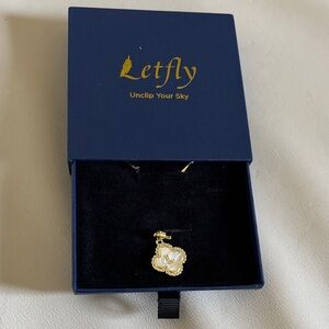Gold Letter L Initial Necklace